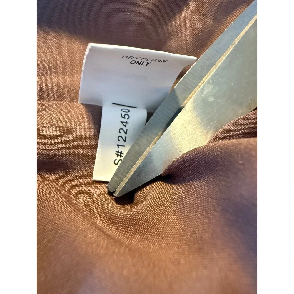 Kay Unger Pink Lace Brown Silk Bow Evening Dress 16 boho whimsi Y2K fairy party - Picture 8 of 8